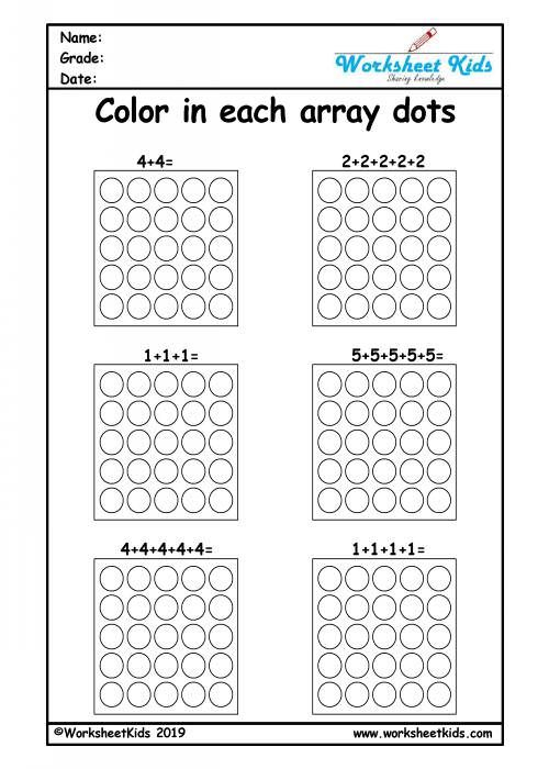 20 Repeated Addition Worksheets Grade 2 Pdf