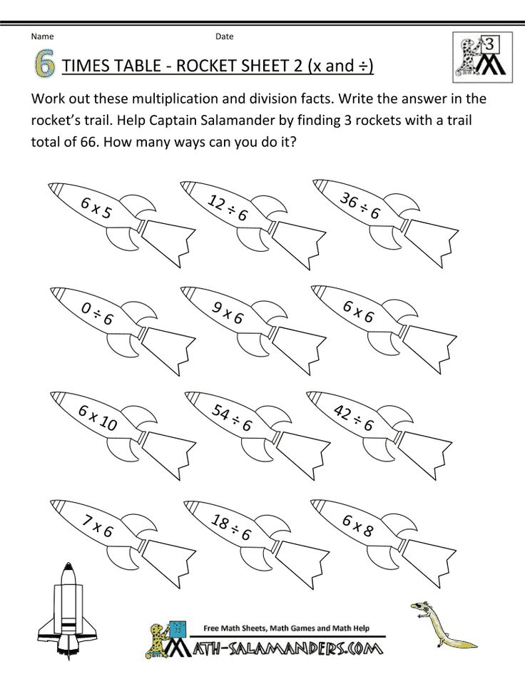 20 Rocket Math Multiplication Worksheets Free