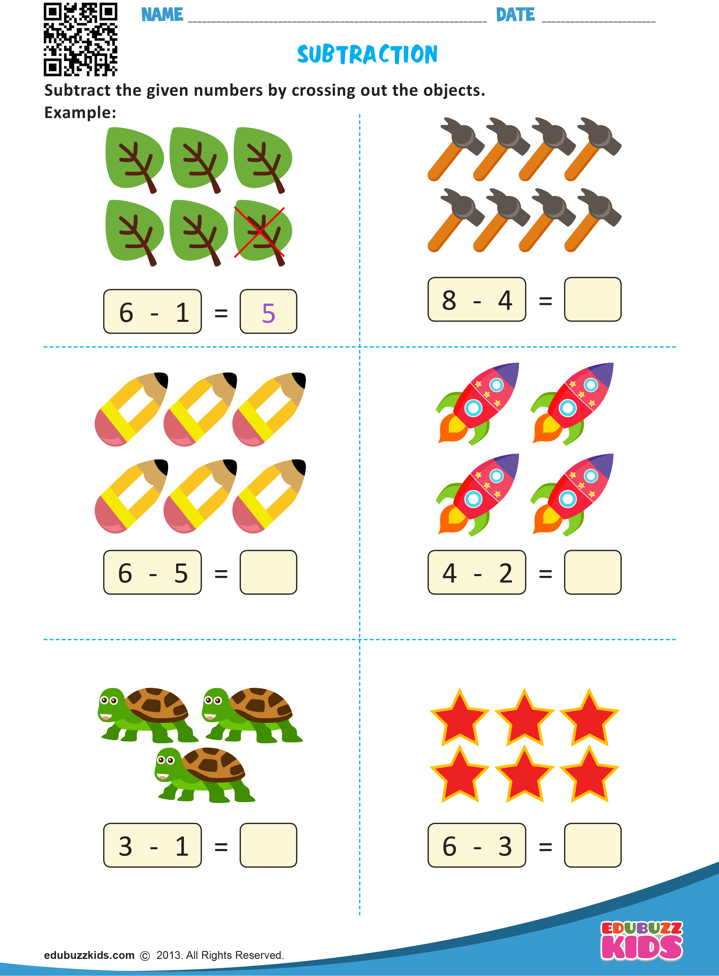 20 Subtraction Worksheets For Kindergarten 2 Free