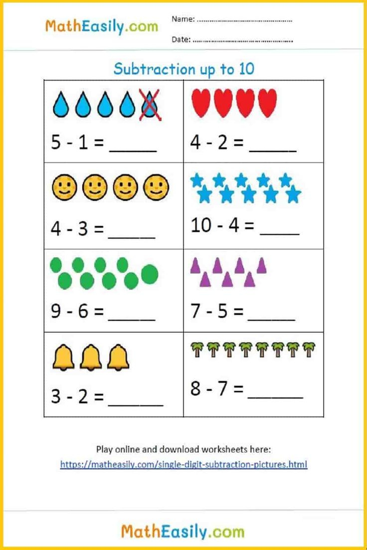 20 Subtraction Worksheets For Kindergarten 2 Free