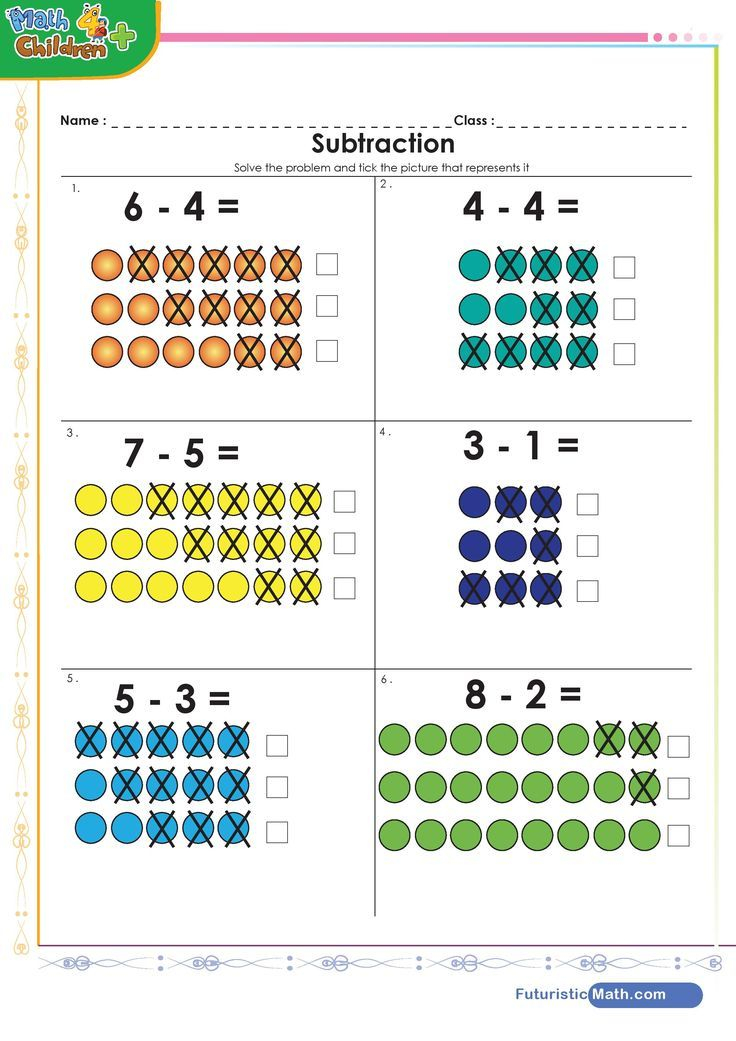 20 Subtraction Worksheets For Kindergarten 2 Pdf