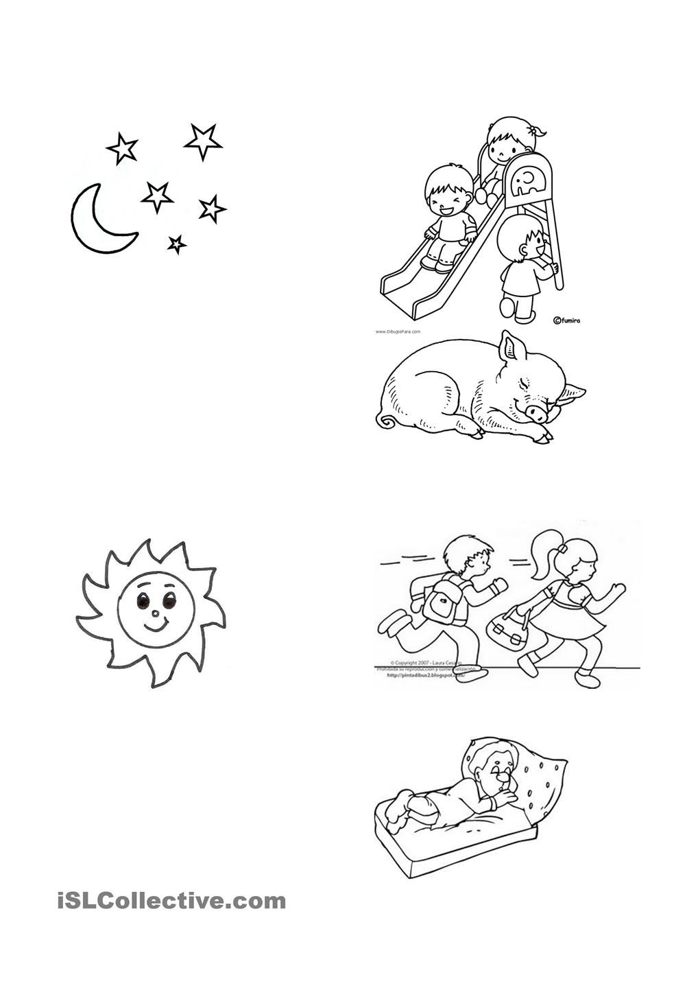 20 Worksheets For Kindergarten Day And Night Pdf