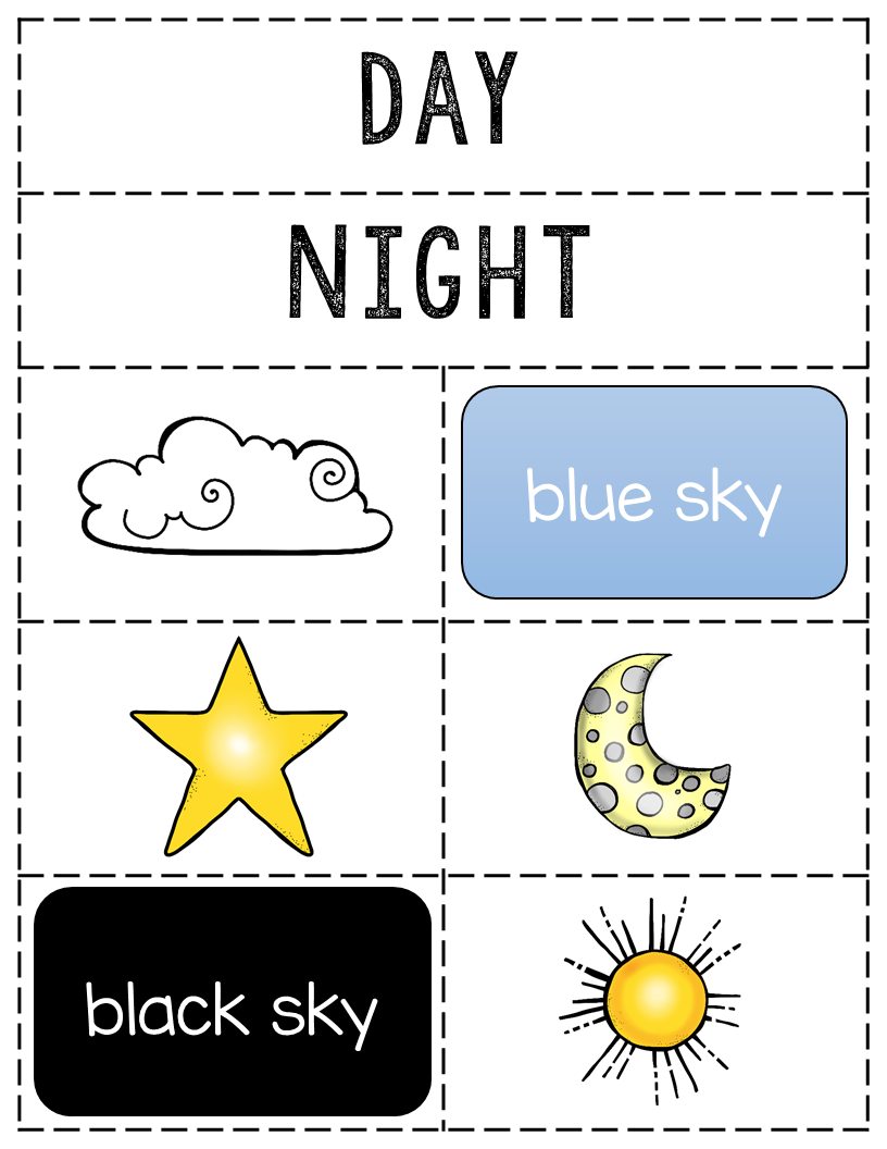 20 Worksheets For Kindergarten Day And Night Pdf