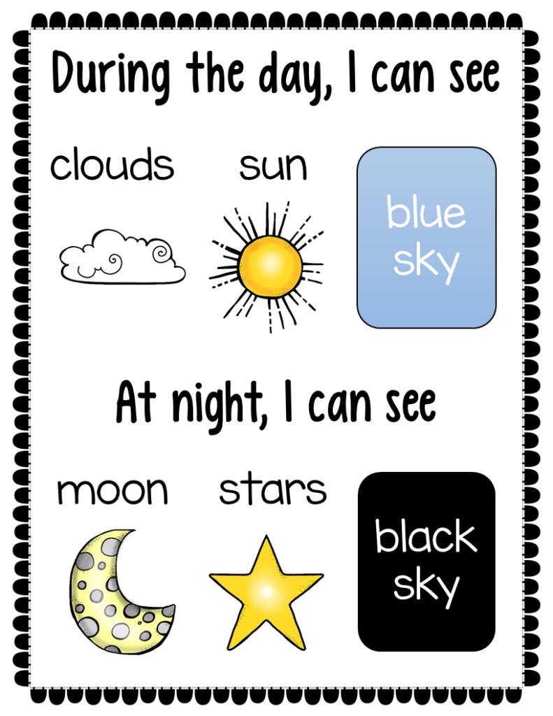 20 Worksheets For Kindergarten Day And Night Pdf