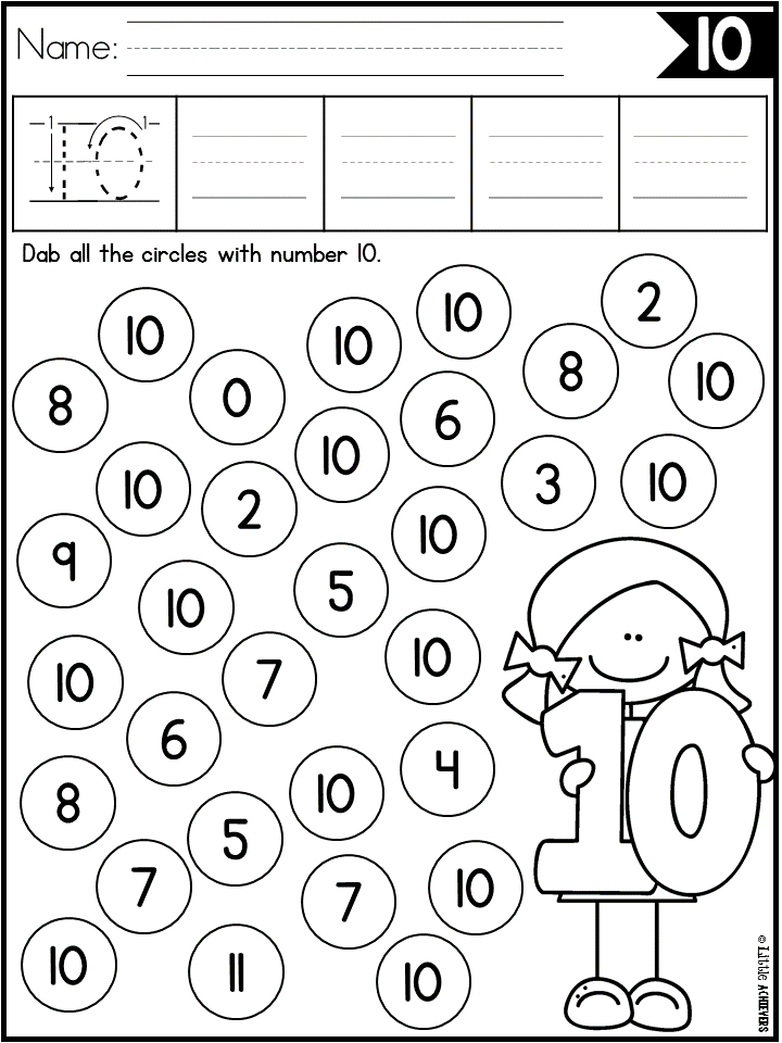 20 Worksheets For Kindergarten Number 9 Free