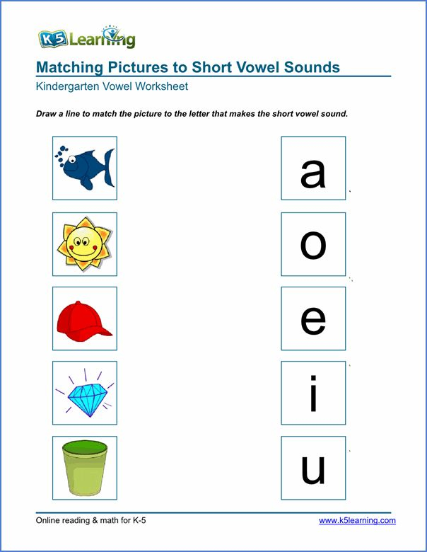 20 Worksheets For Kindergarten Vowels Free