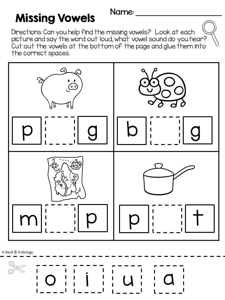 20 Worksheets For Kindergarten Vowels Pdf