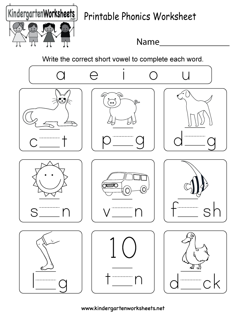 20 Worksheets For Kindergarten Vowels Pdf