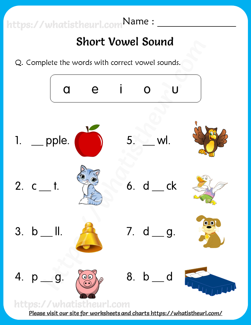 20 Worksheets For Kindergarten Vowels Pdf