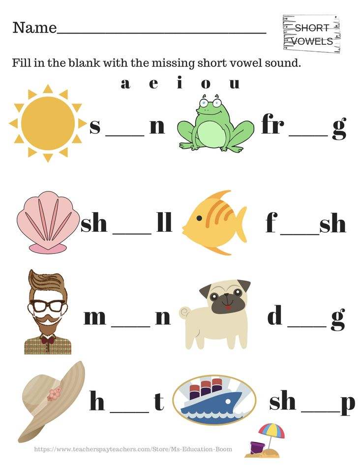 20 Worksheets For Kindergarten Vowels Pdf