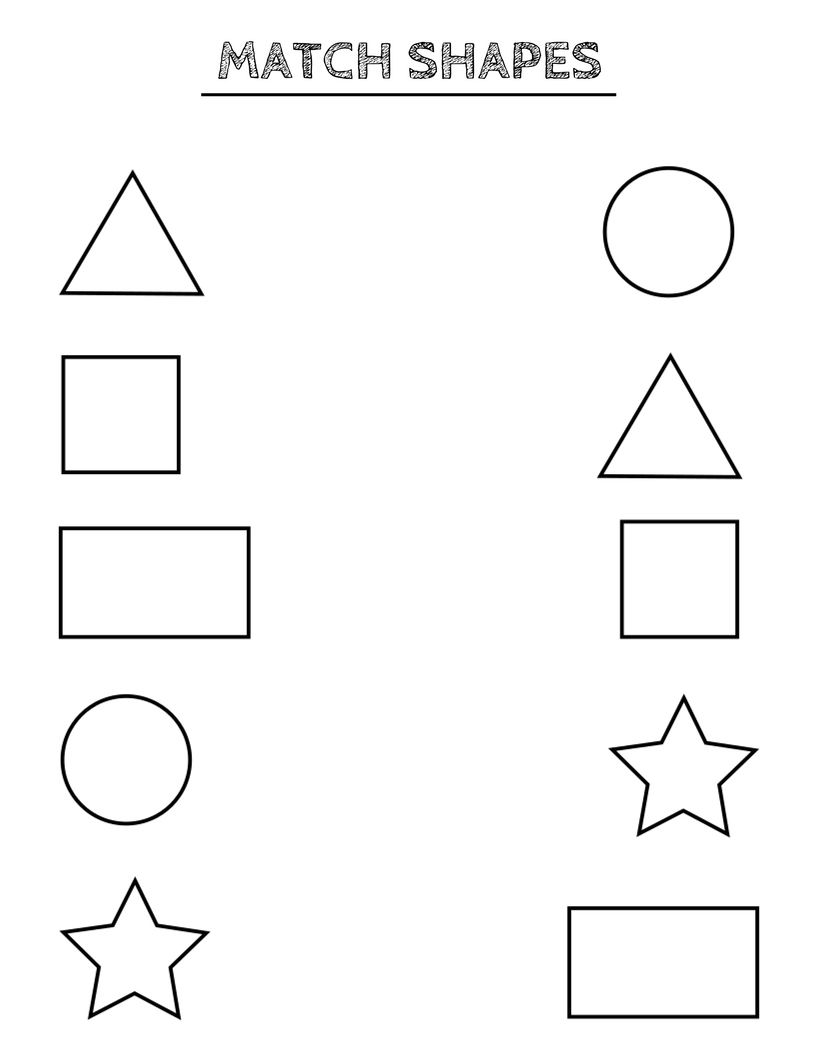 20 Worksheets Of Shapes For Kindergarten Free