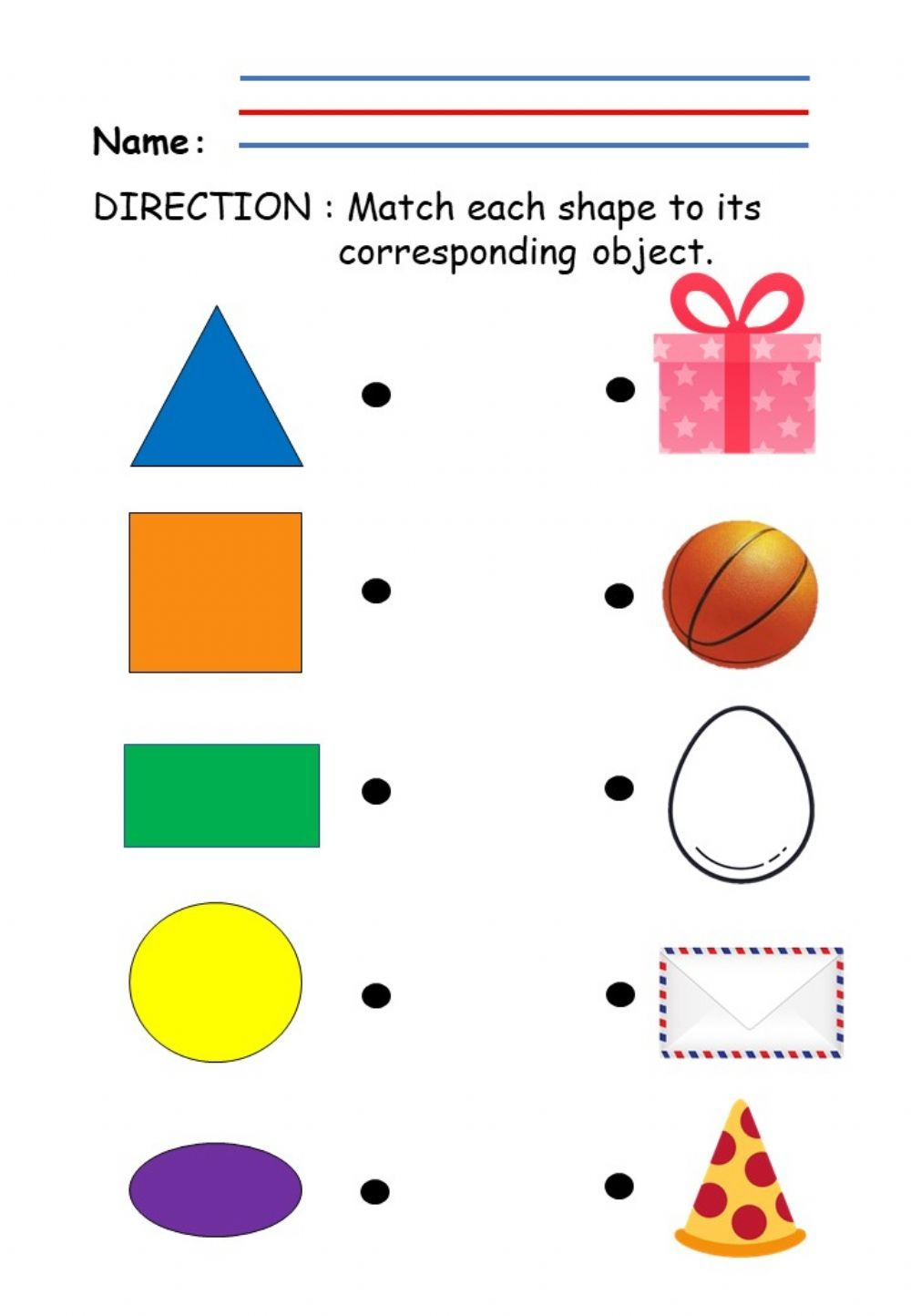 20 Worksheets Of Shapes For Kindergarten Free