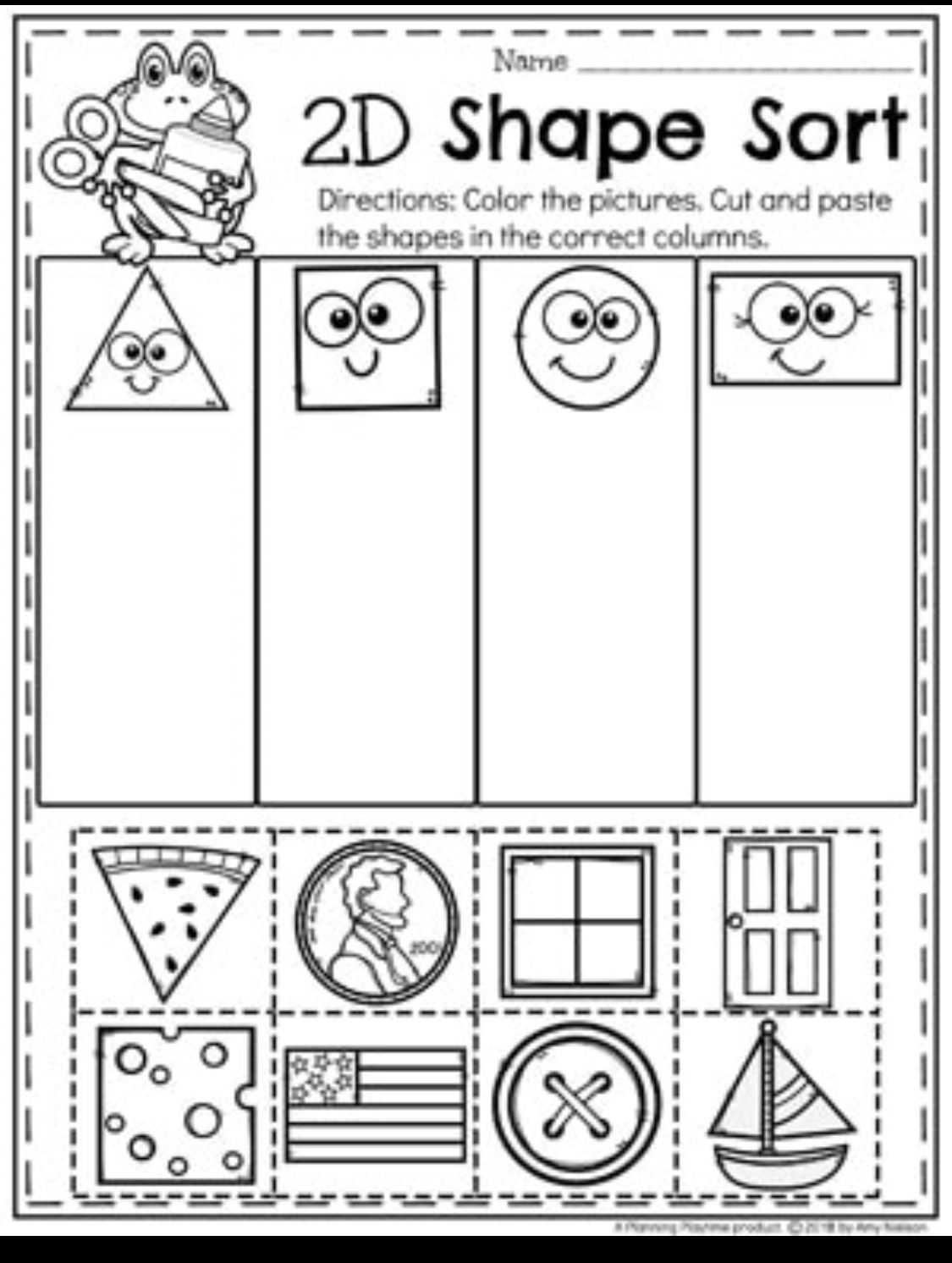 20 Worksheets Of Shapes For Kindergarten Pdf