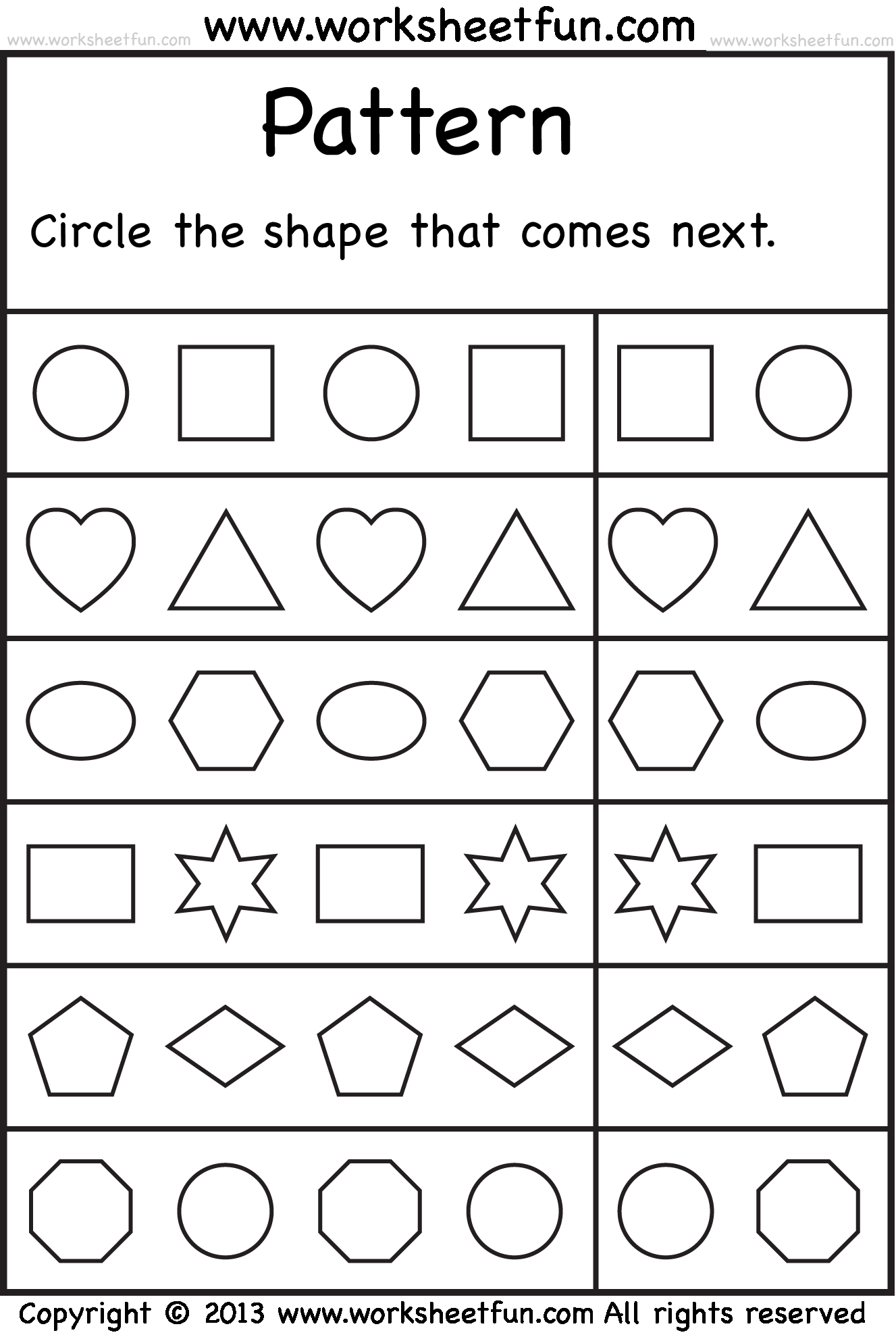 20 Worksheets Of Shapes For Kindergarten Pdf