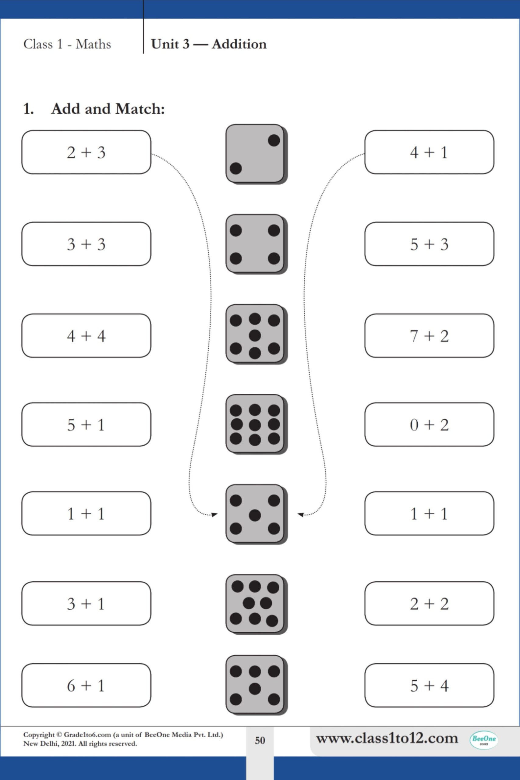 21 Addition Worksheets For Class 1