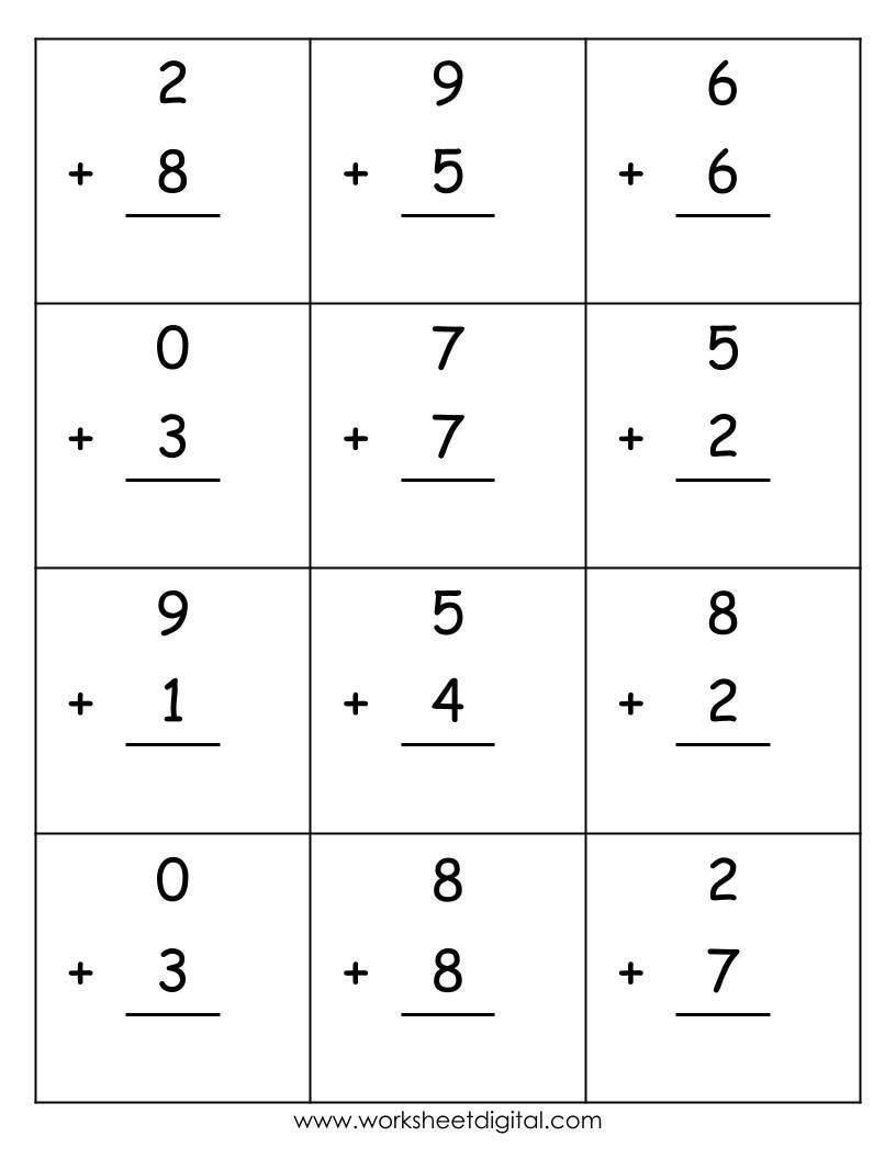 21 Addition Worksheets Grade 1 Three Digit