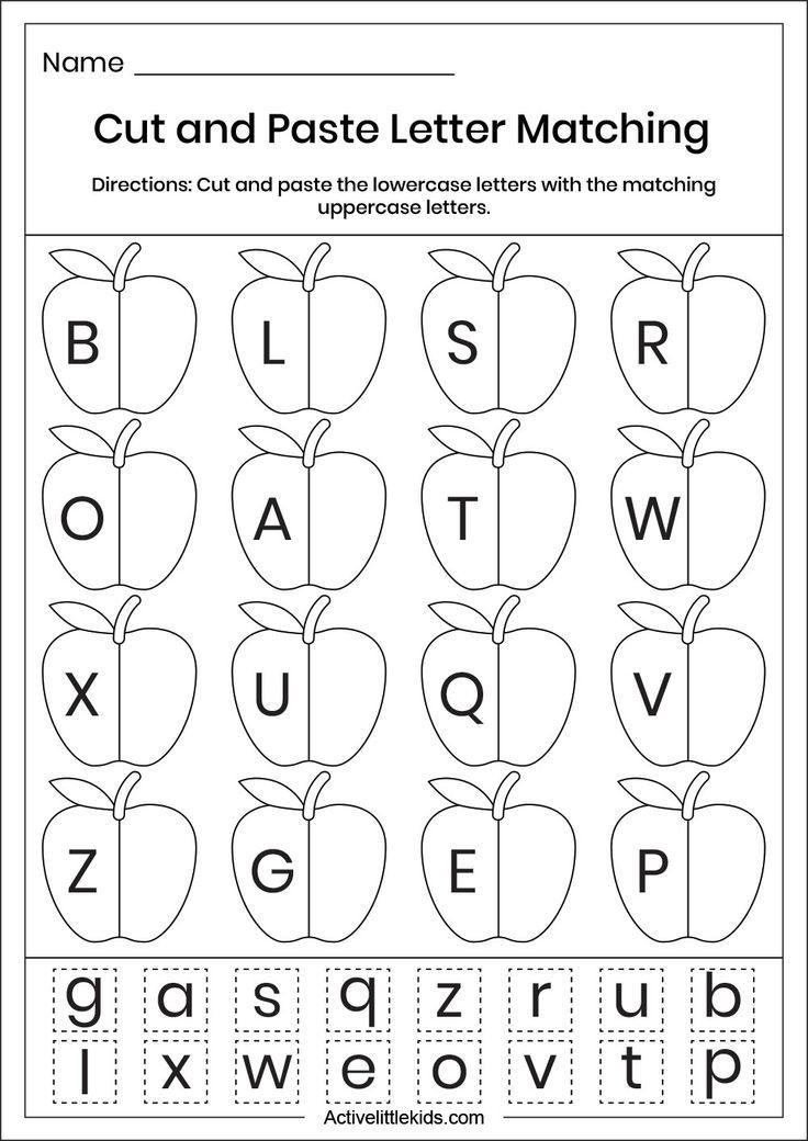 21 Cut And Paste Worksheets Pizza