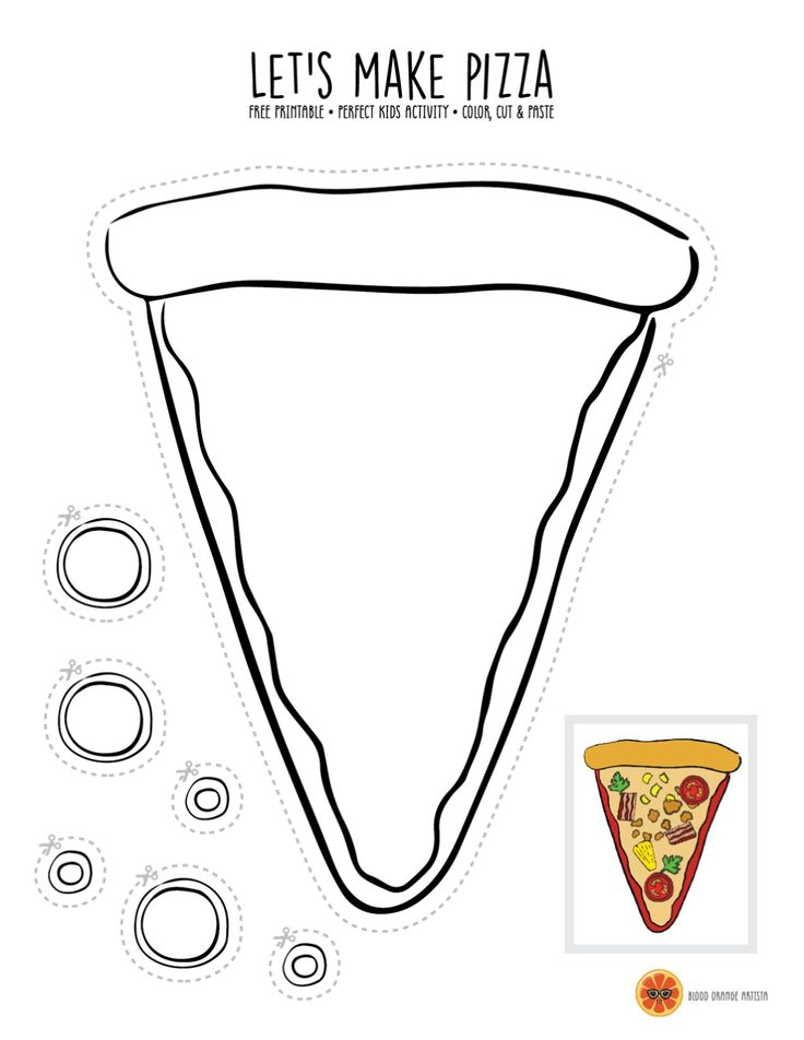 21 Cut And Paste Worksheets Pizza