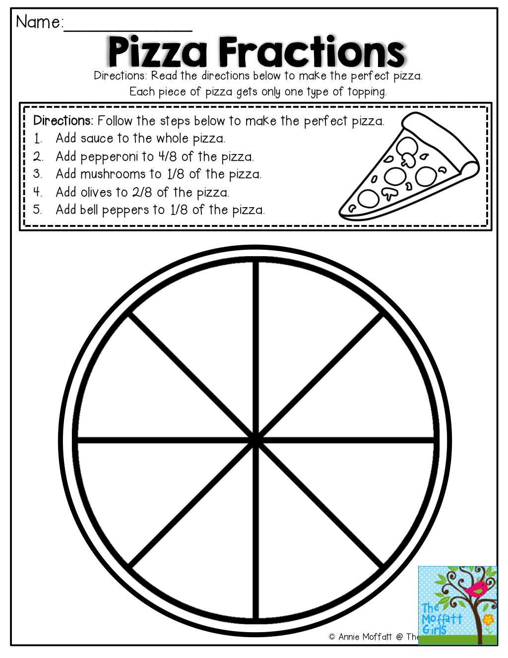 21 Cut And Paste Worksheets Pizza