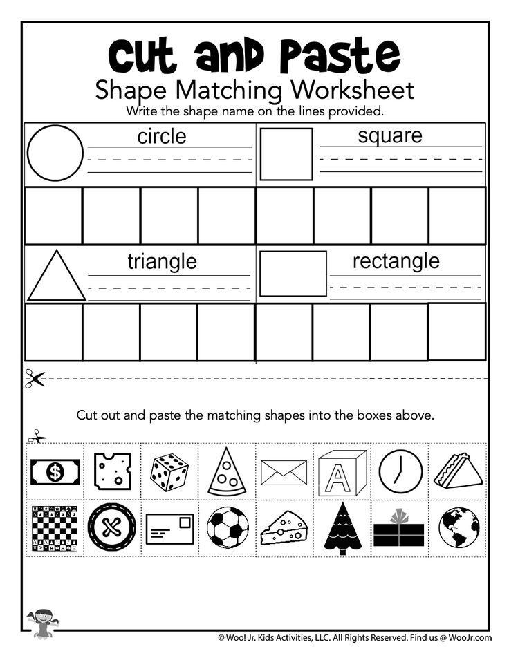 21 Cut And Paste Worksheets Preschool Free