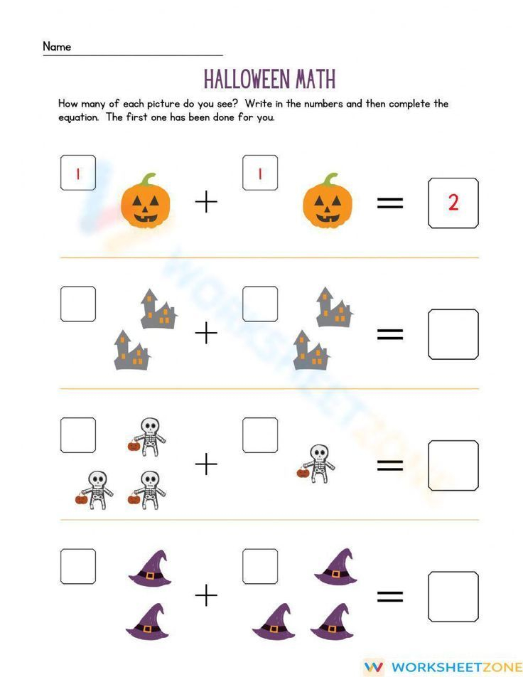 21 Halloween Math Worksheets For Preschool