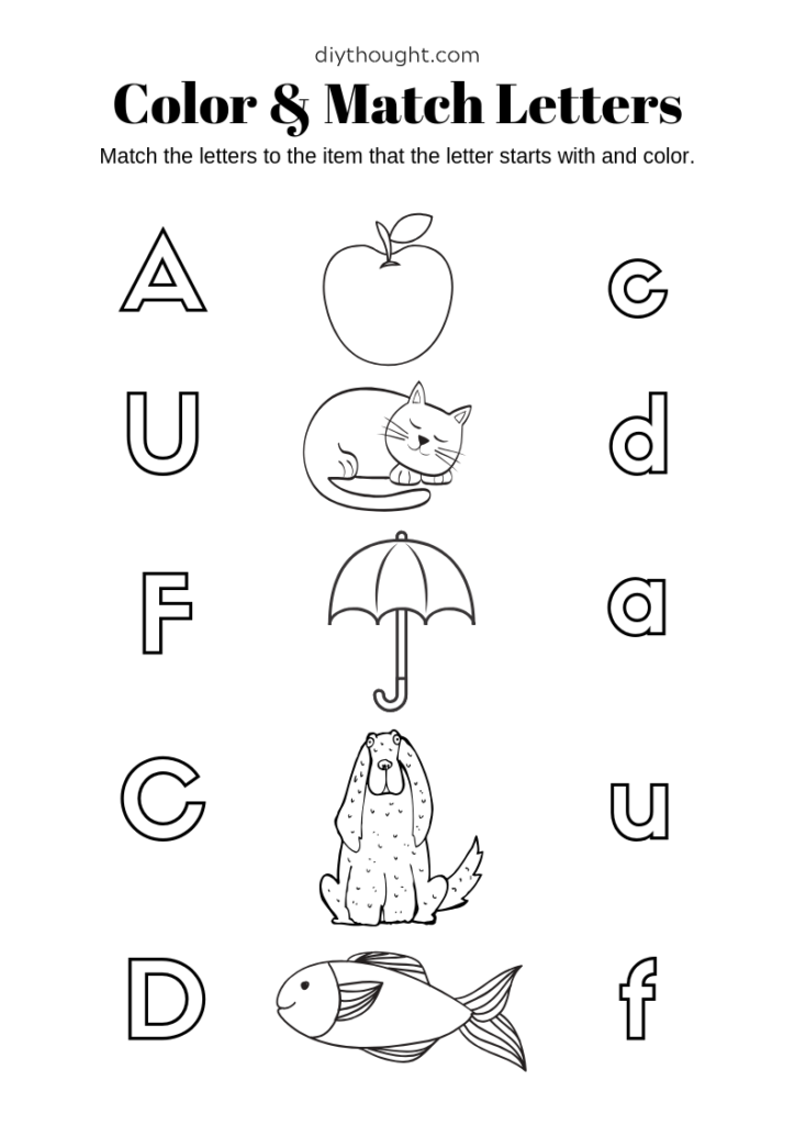 21 Kindergarten Worksheets Color By Letter