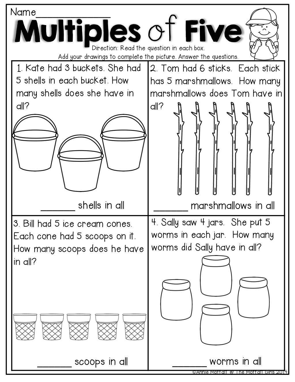 21 Math Worksheets For Kindergarten Multiplication