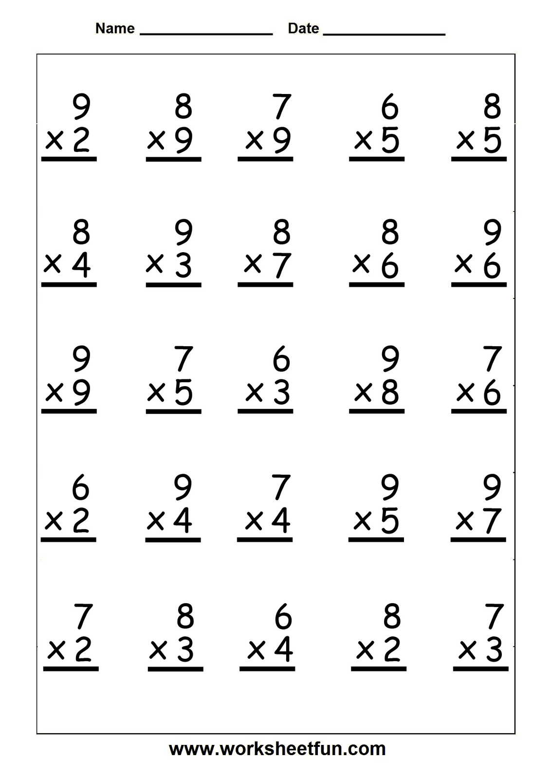 21 Math Worksheets For Kindergarten Multiplication