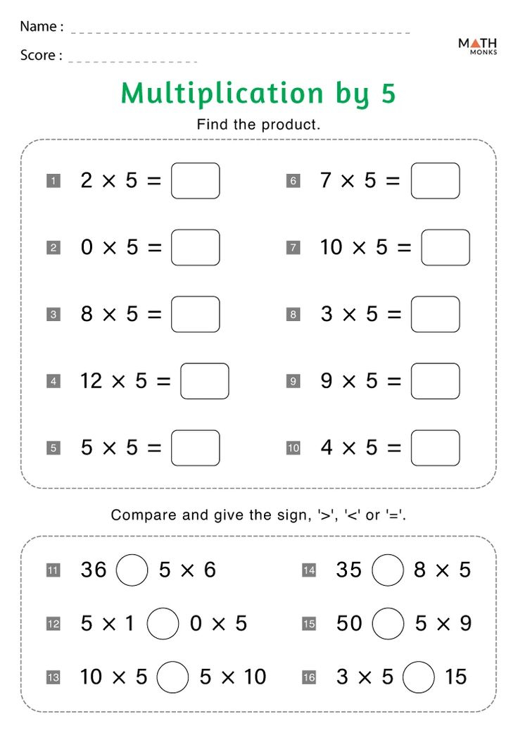 21 Multiplication Table Worksheets For Grade 1