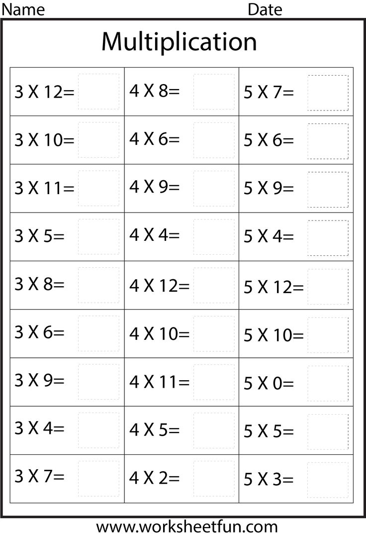 21 Multiplication Table Worksheets For Grade 1