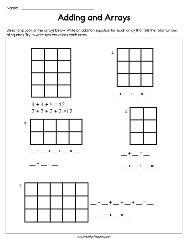 21 Repeated Addition Worksheets Grade 2