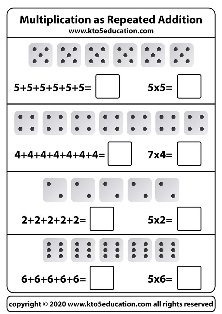 21 Repeated Addition Worksheets Grade 2