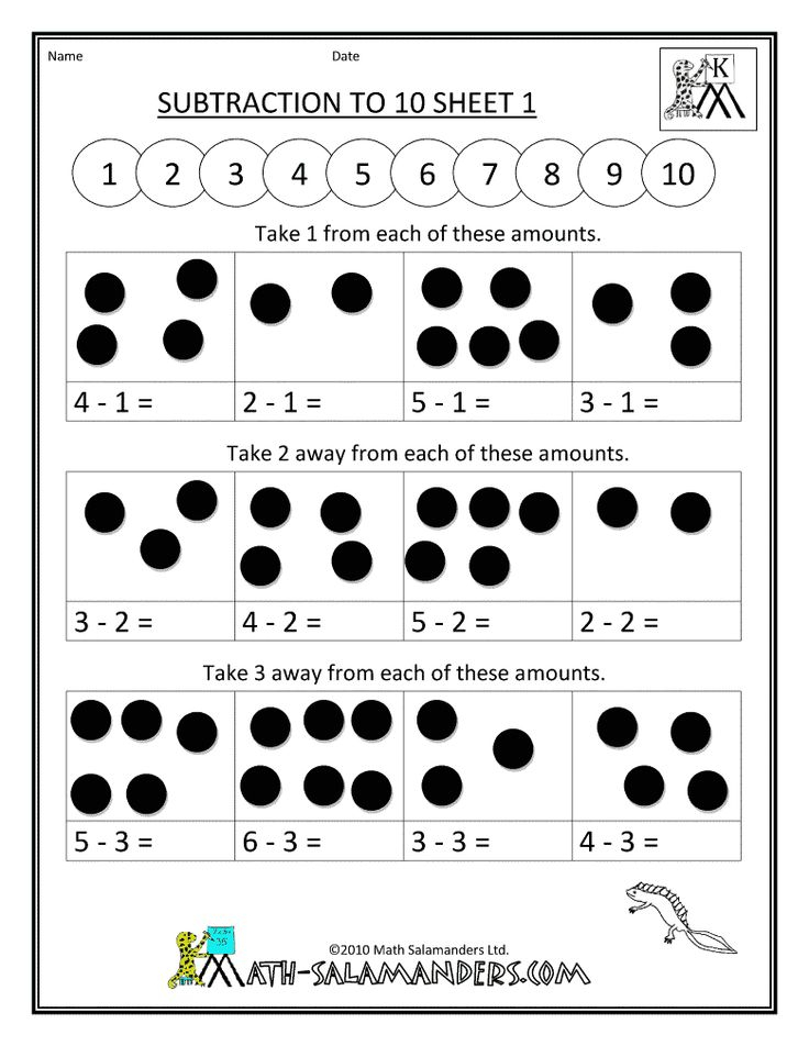 21 Subtraction Worksheets For Kindergarten 2