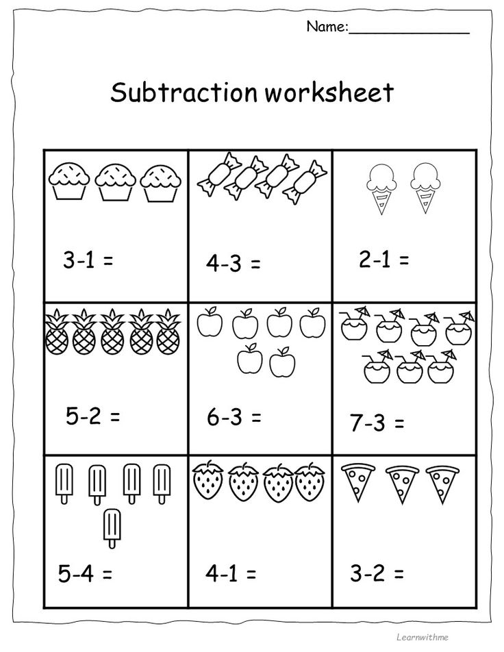 21 Subtraction Worksheets For Kindergarten 2