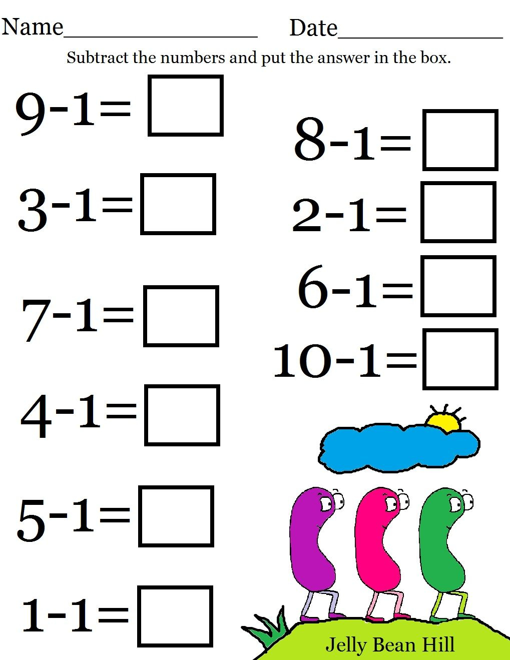 21 Subtraction Worksheets For Kindergarten 2