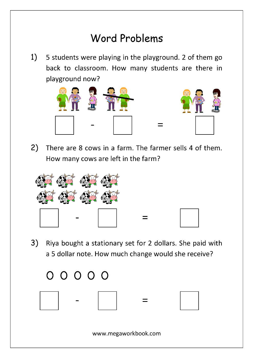 21 Subtraction Worksheets For Kindergarten 2