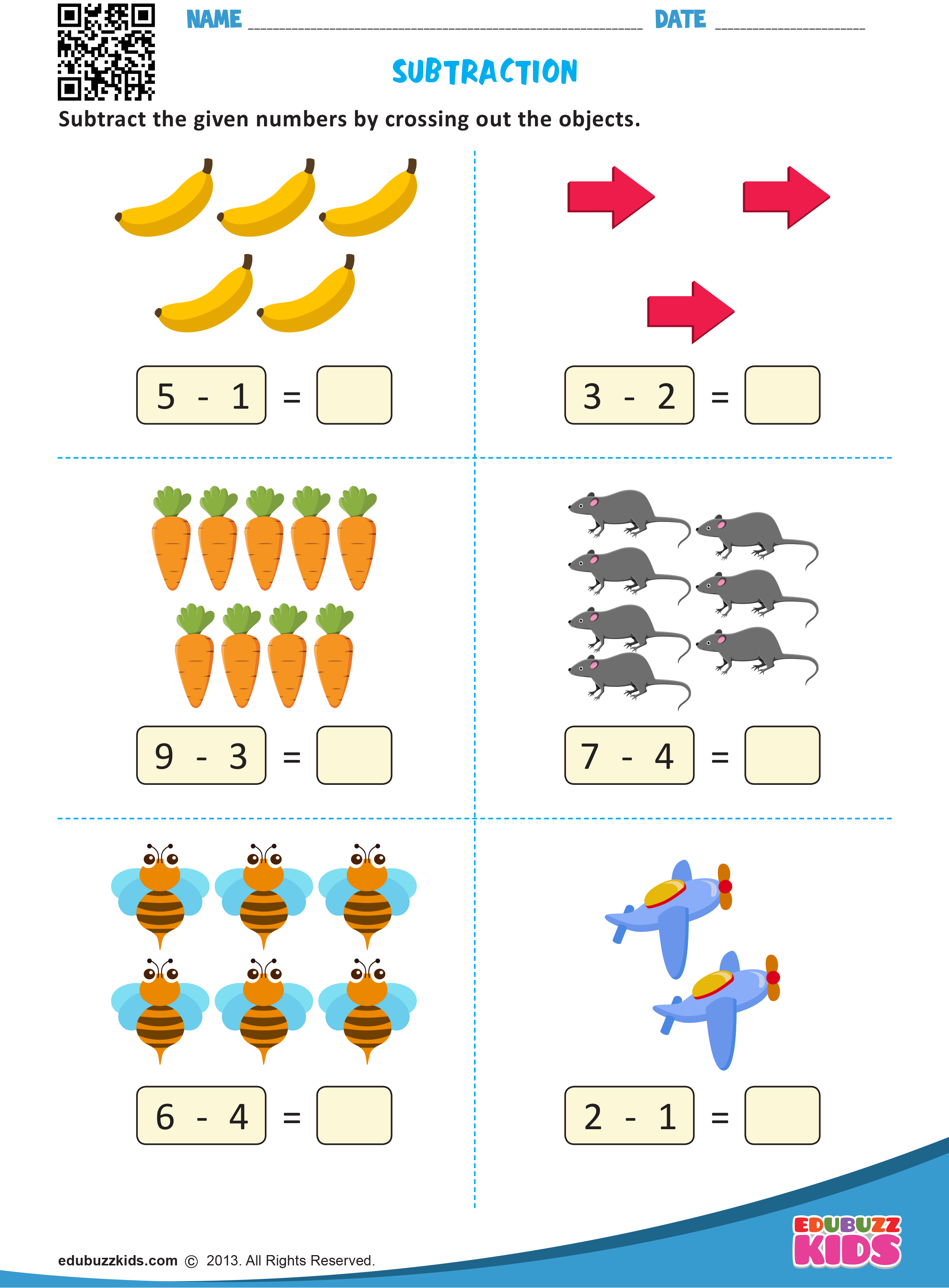 21 Subtraction Worksheets For Kindergarten 2