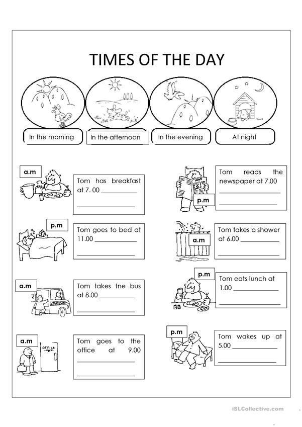 21 Worksheets For Kindergarten Day And Night