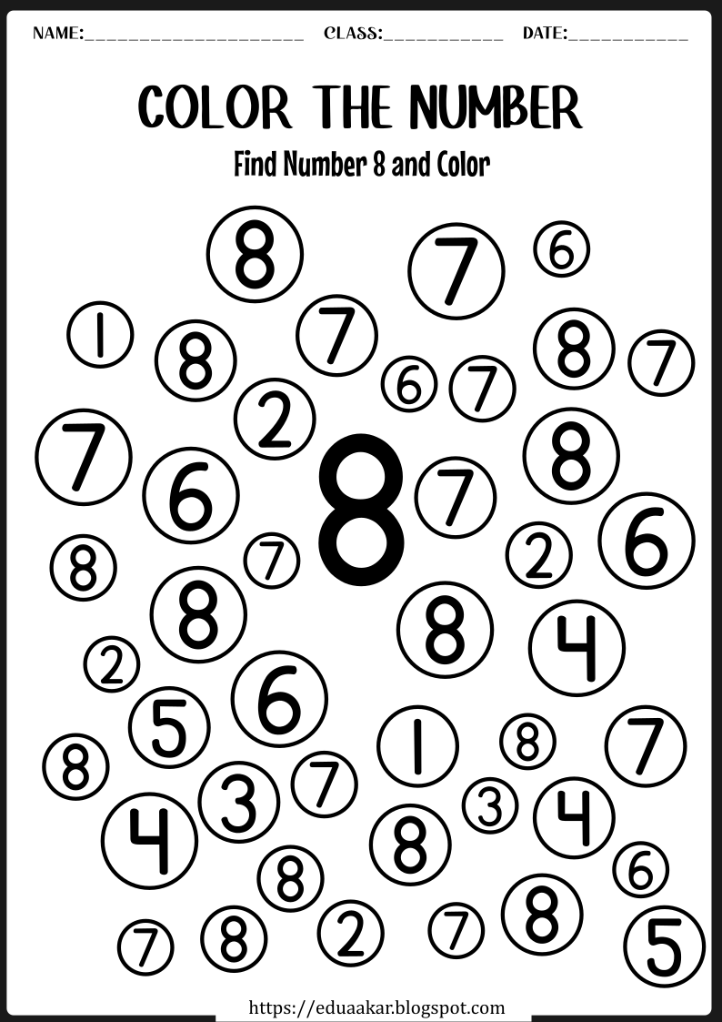 21 Worksheets For Kindergarten Number 9