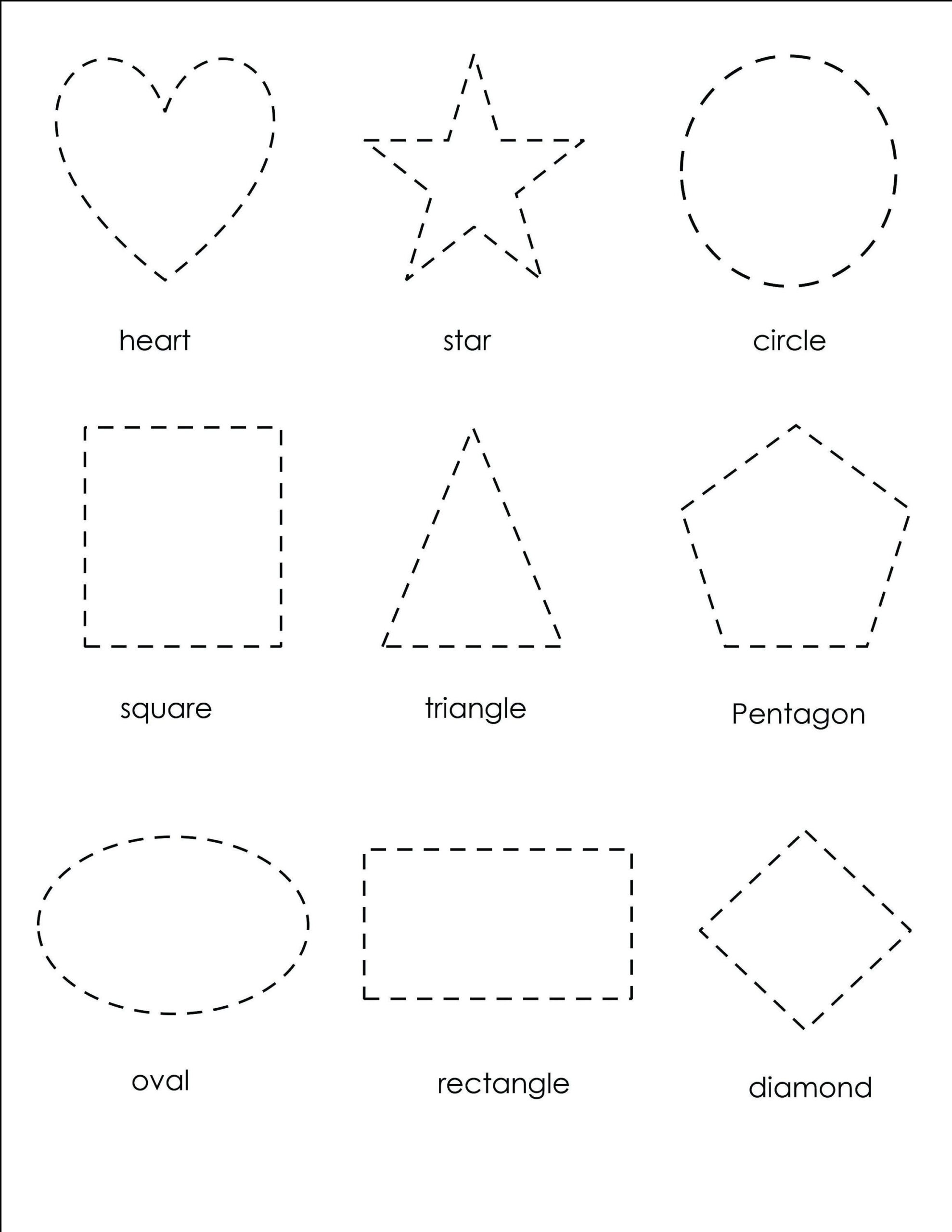 21 Worksheets Of Shapes For Kindergarten