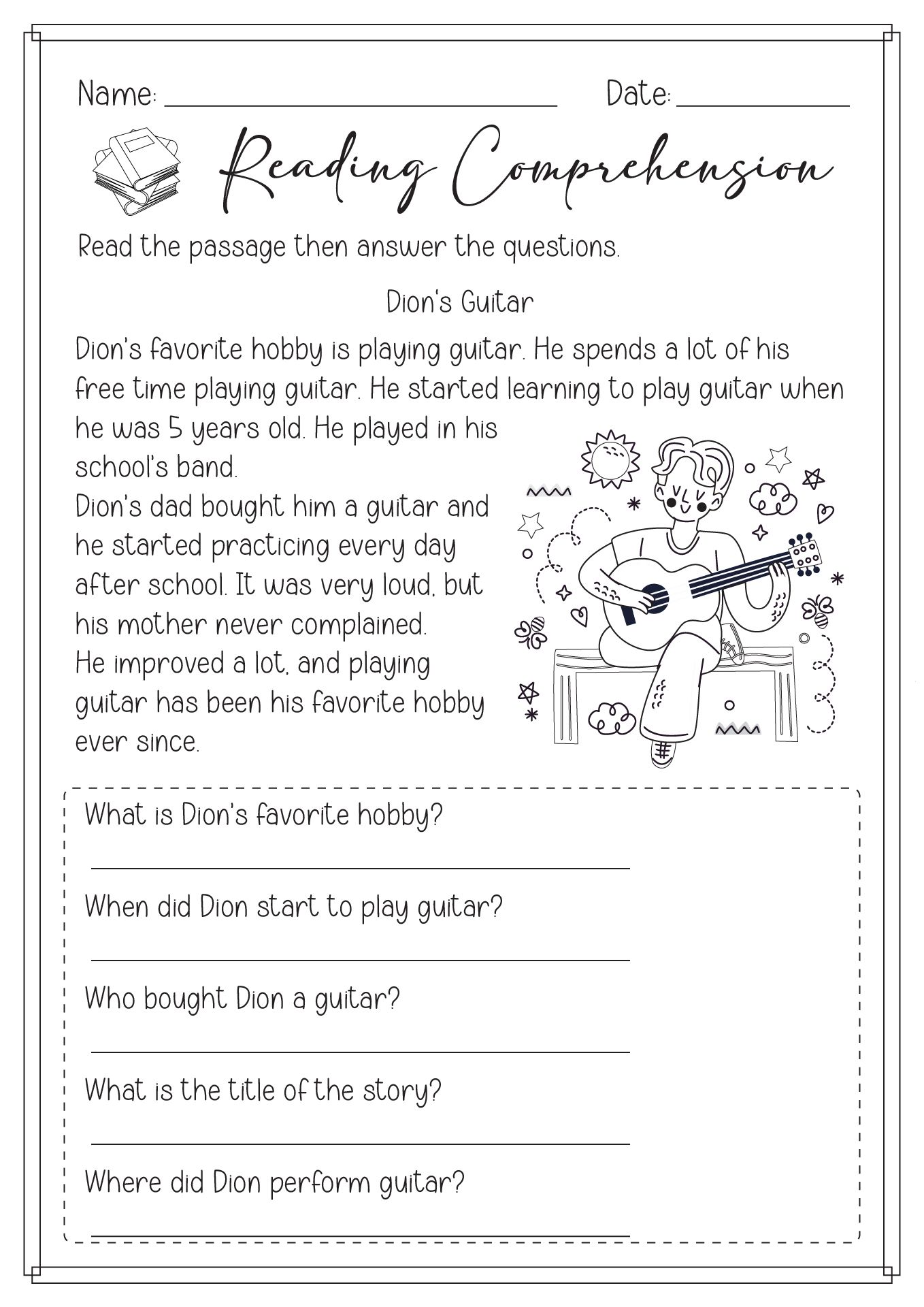 15 Second Grade Reading Worksheets Printable