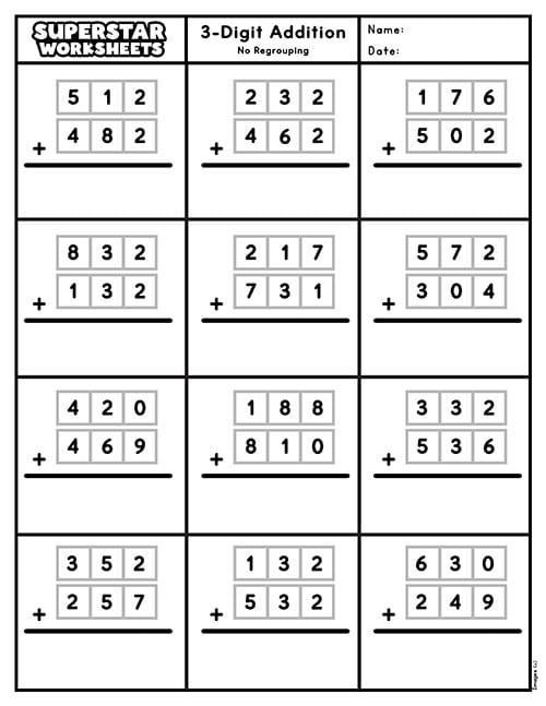 2nd Grade Math Worksheets