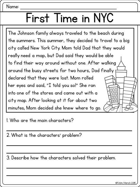 2nd Grade Reading Worksheets - Best Coloring Pages For Kids B8E