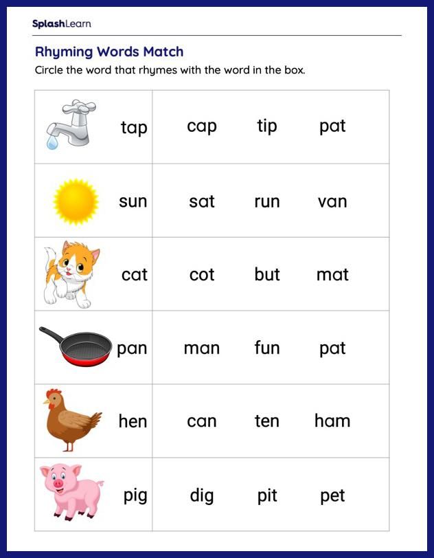 Choose The Correct Word – Worksheets For Grade 1 E49