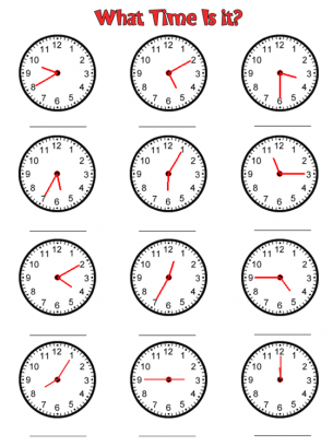 Customize Clock Time Worksheets - Free Printable Online