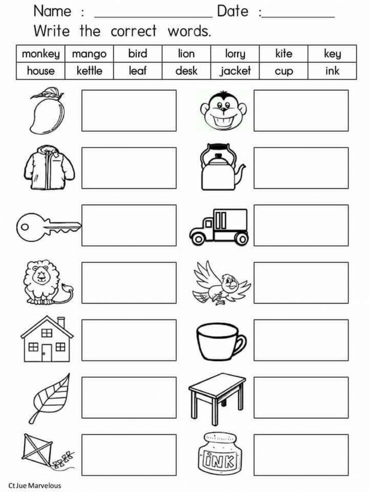 english kids worksheet