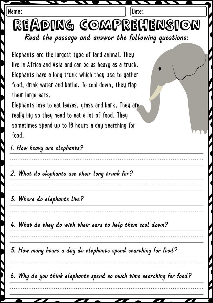 First Grade Reading Worksheets Printable