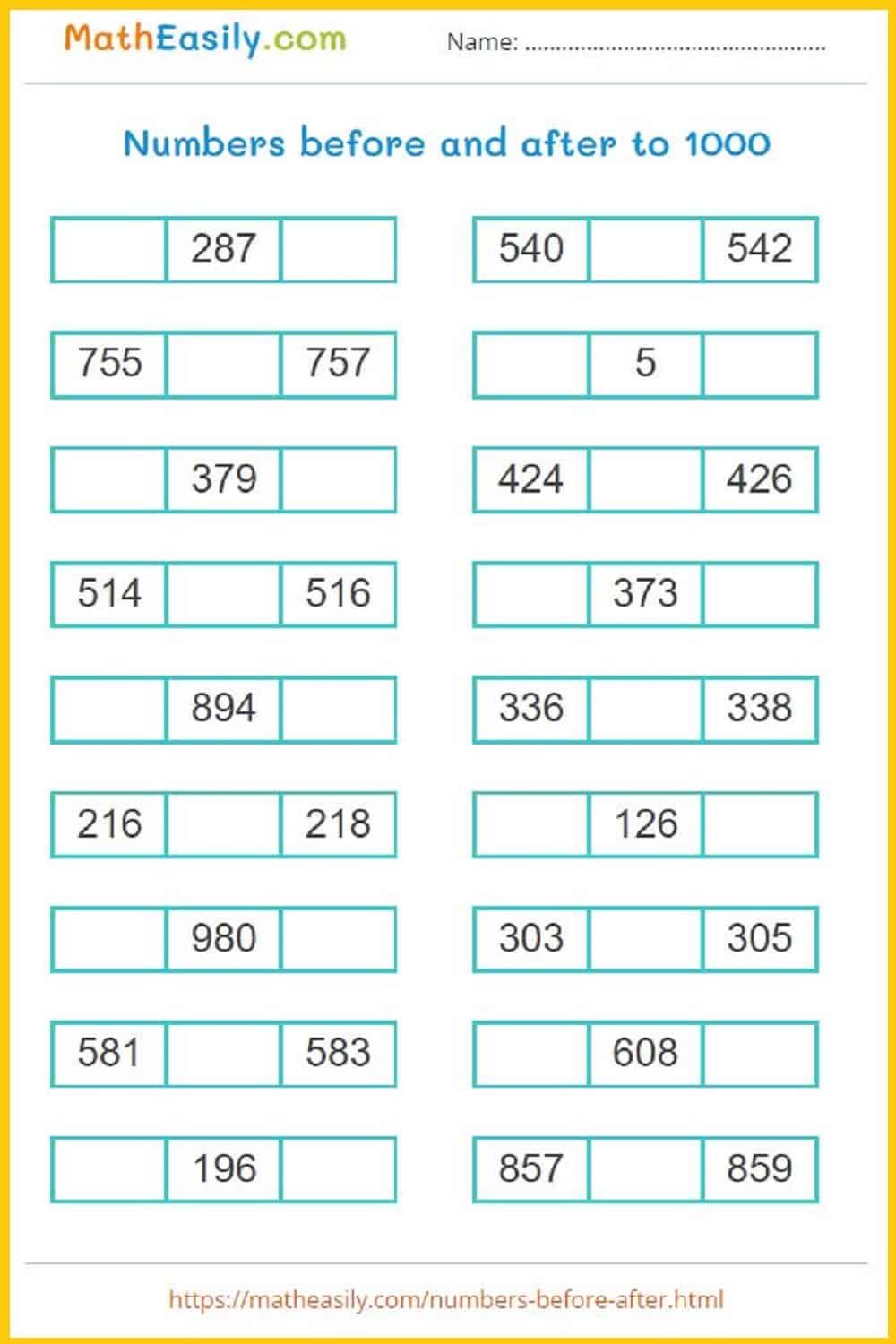 Free printable 2nd Grade Math Worksheets PDF