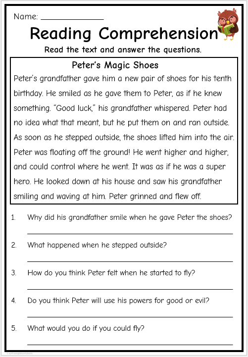 Grade 2 Reading Comprehension | Free English Worksheets