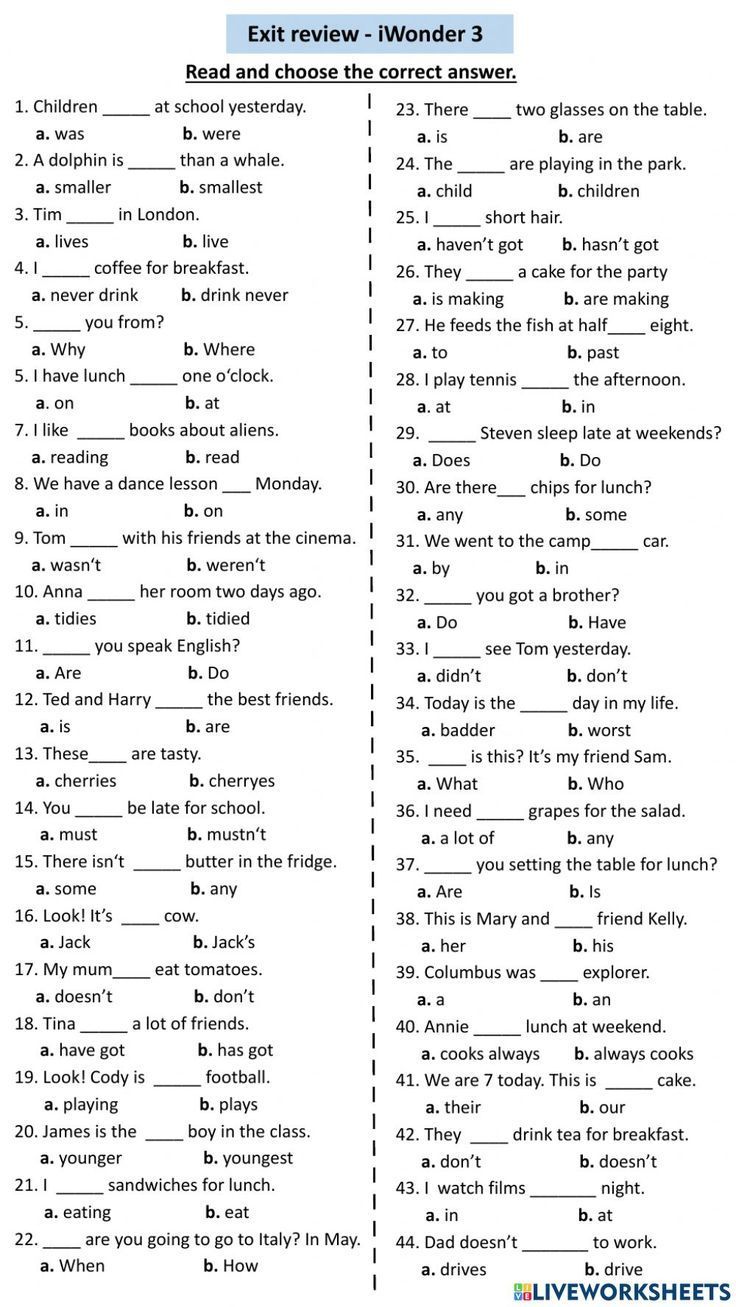 Grade 3 english worksheets activities